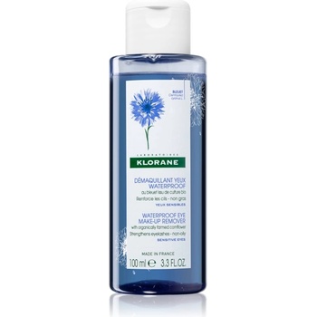Klorane Cornflower продукт за почистване на водоустойчив грим от очи за чувствителна кожа на лицето 100ml