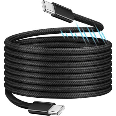 LogiLink Кабел Logilink USB 2.0 Type-C, C/M - C/M, с магнитно закрепване, 100 W, от найлон, черен, 1, 5 м