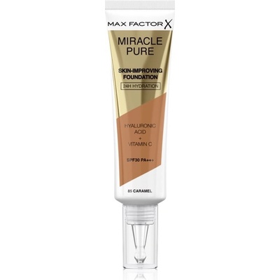 Max Factor Miracle Pure Skin dlouhotrvající make-up SPF30 85 Caramel 30 ml