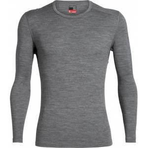 Icebreaker Мъжко мериносово термобельо Icebreaker 260 Tech L/S Crewe Merino base layer - Gritstone Heather - размер XL (015-0865-0915)
