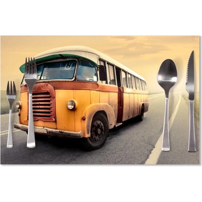 Sablio Prestieranie Autobus veterán 40x30cm