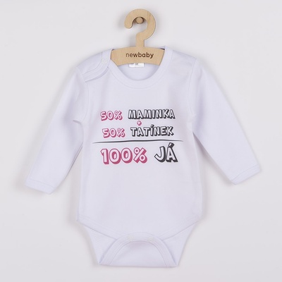 Body s potiskem New Baby 50% MAMINKA + 50% TATÍNEK 100%...