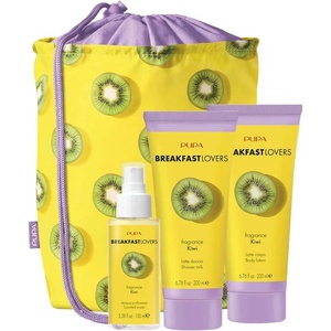 Pupa Milano Pupa Breakfast Lovers Комплект Kiwi, с несесер, 3 части Лосион за тяло
