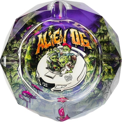 Best Buds Popelník z křišťálového skla Alien OG