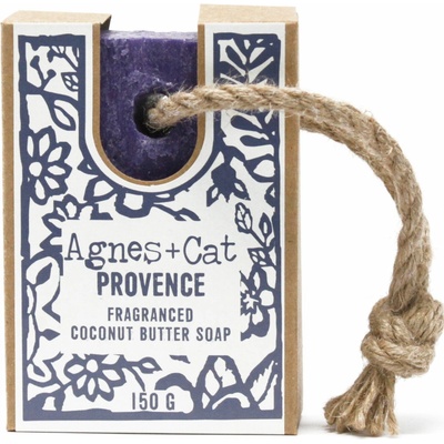Agnes+Cat prírodné mydlo so šnúrkou provence 150 g