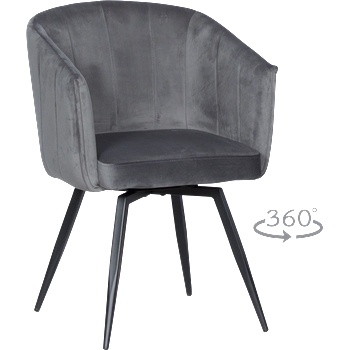 Carmen Трапезен стол venice - графит (3532130)