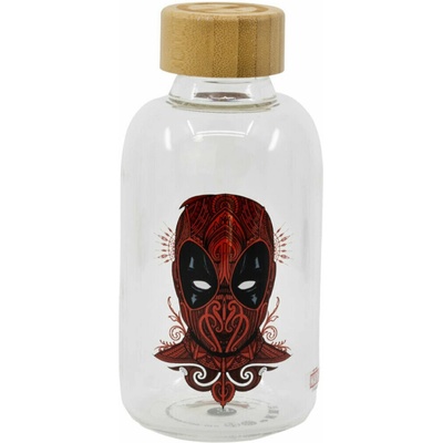 Stor sklenená fľaša Marvel Deadpool 620 ml