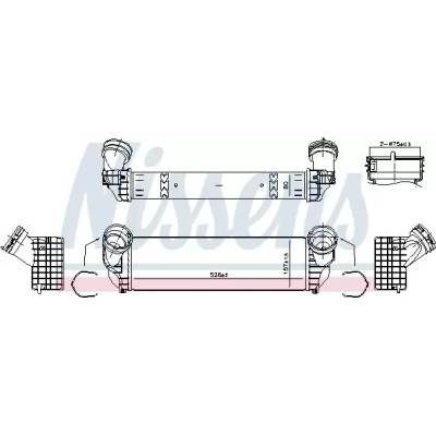 NISSENS Chladič vzduchu intercooler NIS 961344