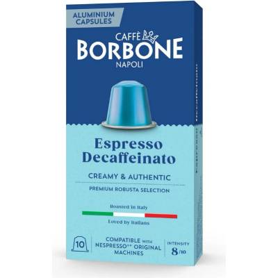 Caffe Borbone Nespresso Alluminio Decaffeinated 10 ks