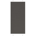 vidaXL Плисирана щора черна 85x200 cm Ширина на плата 84, 4 cm (4015157)