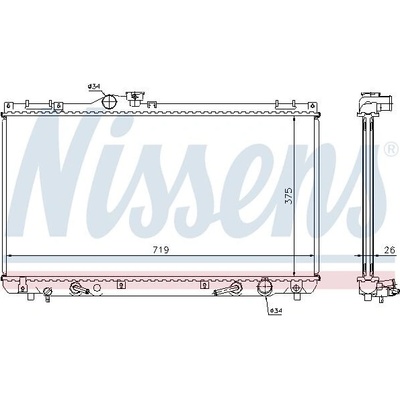 Chladič motoru NISSENS 64653A