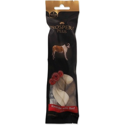Prospera Pochoutka Prospera Plus Surová kůže s hovězím pletená tyčinka 1 x 17,5 cm