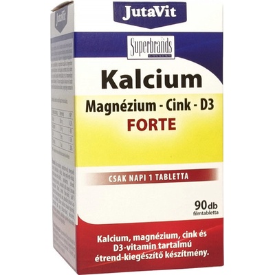 JutaVit Vápnik + horčík + zinok + D3 Forte 90 tabliet