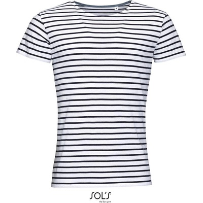 Sol's Miles Men pánske tričko biele modré navy
