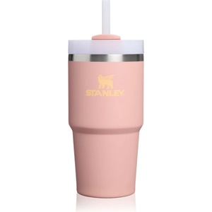 STANLEY Quencher H2. O FlowState Tumbler неръждаема термочаша със сламка малък Peach Rose
