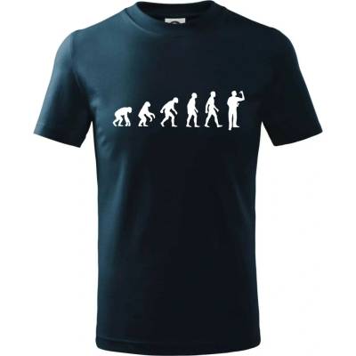 Evolúcia šípky tričko detské tmavomodrá