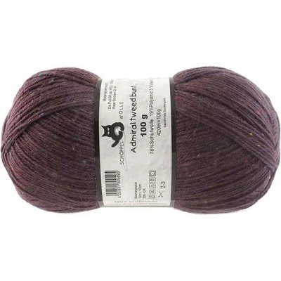 Schoppel Wolle Admiral Tweed bunt 1873 Pflaume