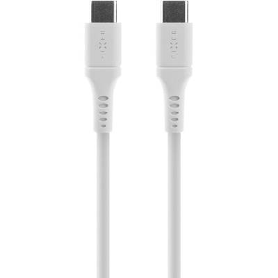 Liquid silicone кабел за зареждане и пренос на данни PD USB-C / USB-C за iPhone / iPad / MacBook / AirPods - 1, 2 м - бял (72785)