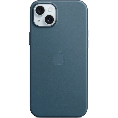 AppleMix Originálny Apple iPhone 15 Plus - MagSafe Syntetická koža FineWoven - Pacific Blue