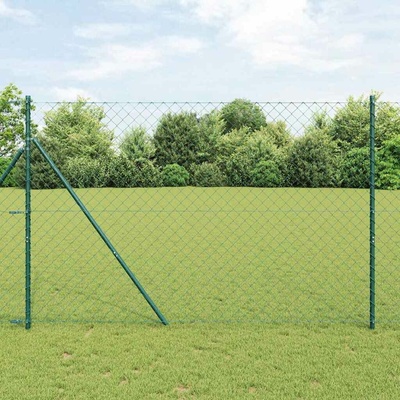 vidaXL Oplocení na řetězcích se upevňuje na zem 25 x 1,6 m Zelená