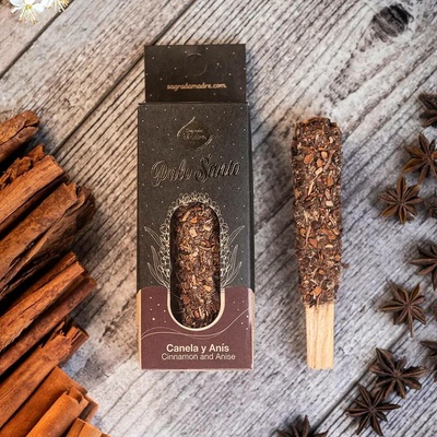 Sagrada Madre Tyčinka Palo Santo se skořicí a anýzem 1 ks
