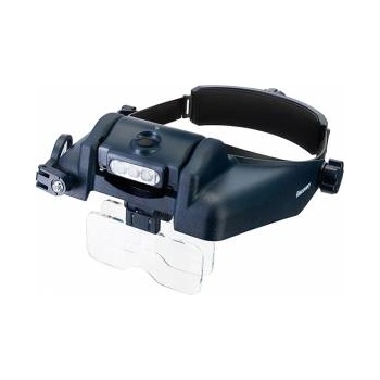 Levenhuk Лупа за глава с акумулатор Discovery Crafts DHR 20, Увеличение: 1/1, 5/2/2, 5/3, 5/8x, Размер на лещата: 100 х 43 / 30 мм, LED осветление, levenhuk-78383