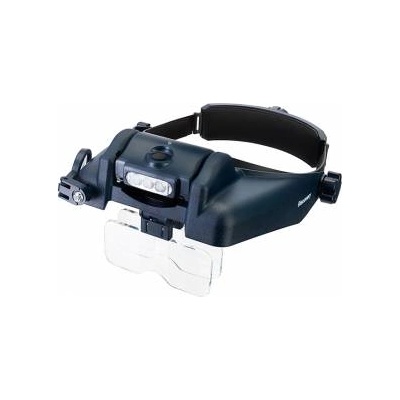 Levenhuk Лупа за глава с акумулатор Discovery Crafts DHR 20, Увеличение: 1/1, 5/2/2, 5/3, 5/8x, Размер на лещата: 100 х 43 / 30 мм, LED осветление, levenhuk-78383