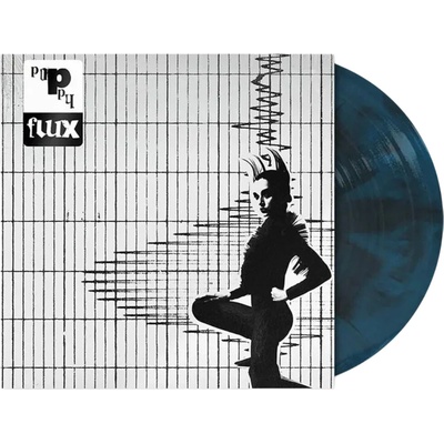 Poppy: Flux - Black and aqua blue LP - Poppy