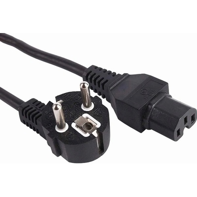 PREMIUMCORD Kabel síťový 230V k počítači 2m IEC 320 C15 konektor s drážkou (kpsps2 – Zboží Živě