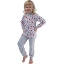 Esito dívčí pyžamo Statečné srdce šedá / bílá