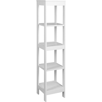 Aqualine Etide Policový regál vysoký 36x152x36 cm, bílá mat
