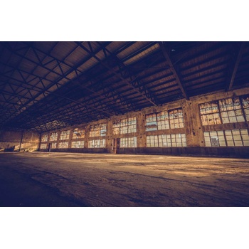 DIMEX ART s. r. o Флизелинов фототапет фабрика за гуми 375 x 250 см