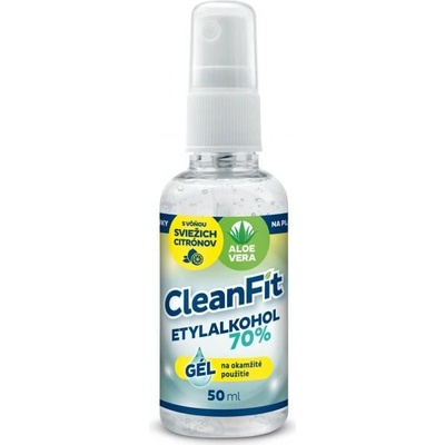 Cleanfit Citrus gél na ruky 70% s rozprašovačom 50 ml
