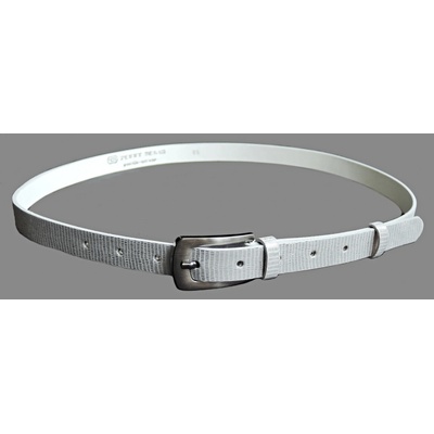 Penny Belts opasek dámský kožený 20-181-606 STŘÍBRNÝ METAL