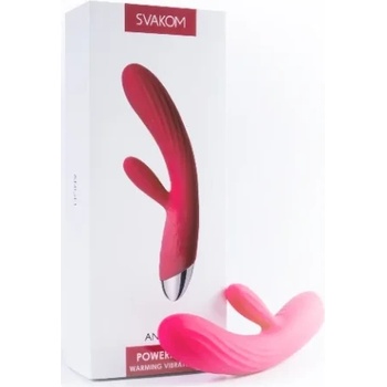 Image 1 of Изискан вибратор със затопляща функция, 19, 1см. - Angel Plum Red (SVAKOM0119)