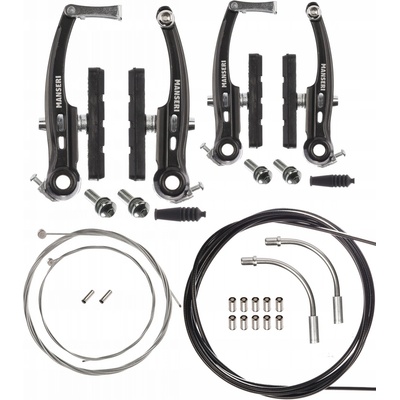 Sada brzdy V-Brake, sada lanek a koncovek + brzdový pancíř 3 m