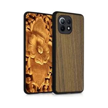 Image 1 of kwmobile Дървен калъф за Xiaomi Mi 11 - тъмнокафяв