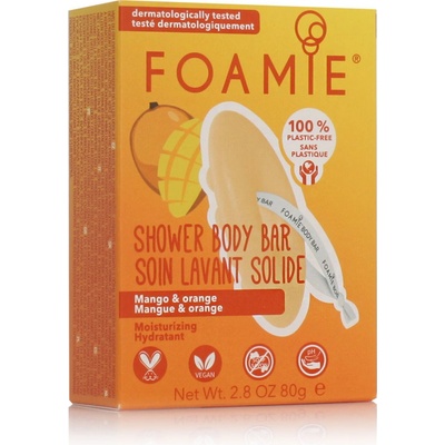 Foamie Shower Body Bar Tropic Like It's Hot Mango & Orange 80 g