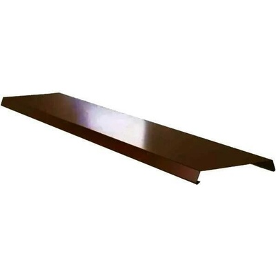 Atikový plech r.š.500mm Al Hliník lakovaný RAL 8019 šedohnědá dl.2m (Vhodné pro šířku zdiva 380-420mm)