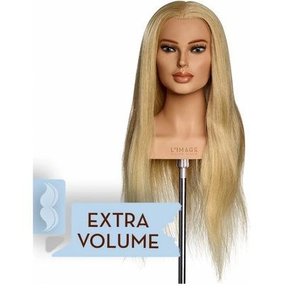 L´image Cvičná hlava platinová blond Limage Lizz 60 cm