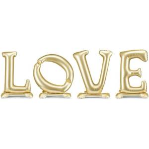 Party Deco Фолиев Балон love - Стил и романтика в златно (fb271s-019)