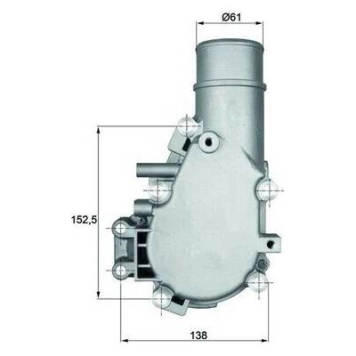 Termostat, chladivo MAHLE TI 136 84