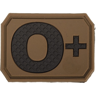 Mil-Tec Nášivka Miltec 3D Patch krvná skupina coyote 0+