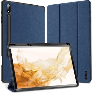  Калъф за таблет Dux Ducis Domo за Samsung Galaxy Tab S8 Plus, S7 Plus 2020, S7 FE 12, 4 инча, X800/X806, T730/T733/T736/T970 / T975 / T976, Тъмно Син (KK-SAM-S7-T970--DD-BLUE)