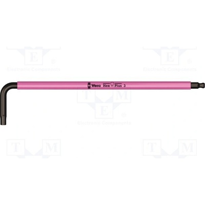 Wera klíč imbus Hex-Plus kulovitá HEX 3mm 05022200001