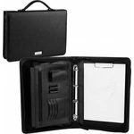 Easy Stationery A4 conference folder with Modern handle, black