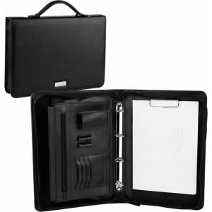 Easy Stationery A4 conference folder with Modern handle, black