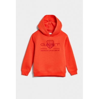 Gant Relaxed Contrast Shield Hood červená