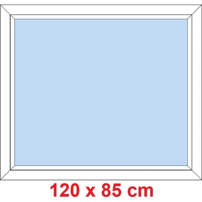 Soft Plastové okno 120x85 cm FIX neotevíravé Bílá