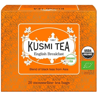 Kusmi Tea Черен чай ENGLISH BREAKFAST 20 муселинови пакетчета, Kusmi Tea (KUSMI21647A1120)